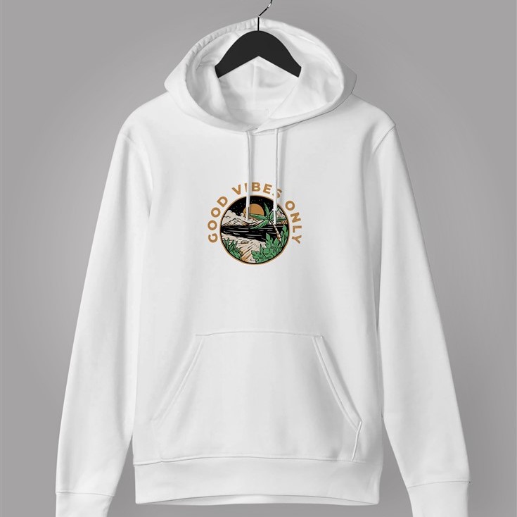 ΦΟΥΤΕΡ ΜΕ ΚΟΥΚΟΥΛΑ SNAKE WHITE GOOD VIBES ONLY