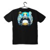T-shirt Unisex Black Με Σταμπα Panda head
