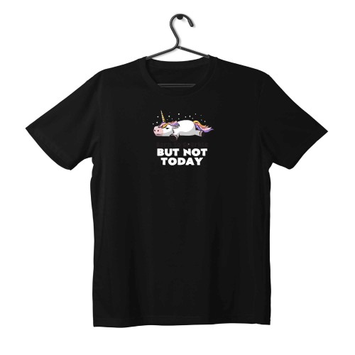 T-shirt Unisex Black Με Σταμπα But not today
