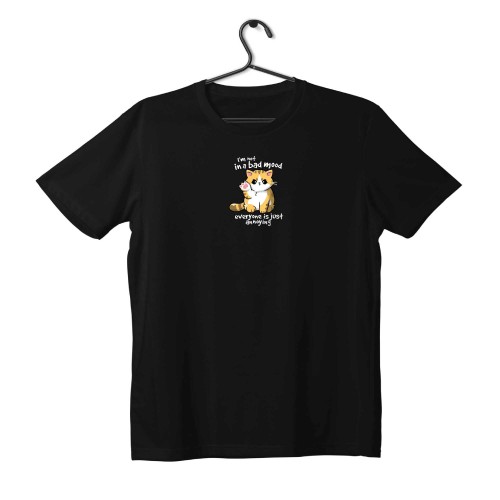 T-shirt Unisex Black Με Σταμπα Annoying