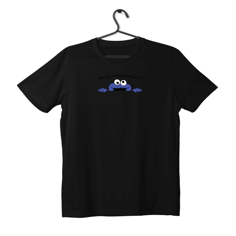 T-shirt Unisex Black Με Σταμπα Are you making cookies