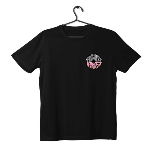 T-shirt Unisex Black Με Σταμπα Kindafit