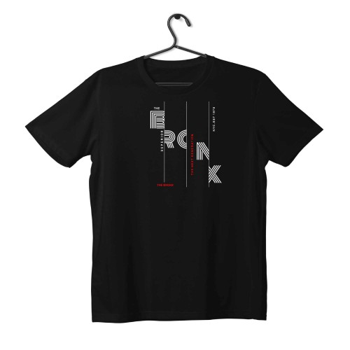 T-shirt Unisex Black Με Σχέδιο The Bronx