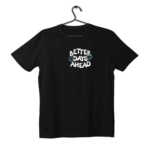 T-shirt Unisex Black Με Σχέδιο Better Days