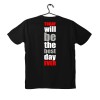 T-shirt Unisex Black Με Σχέδιο The Best Day ever