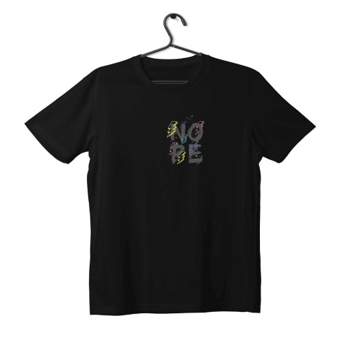 T-shirt Unisex Black Με Σχέδιο No Pe 2
