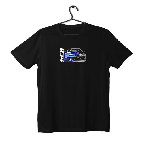 T-shirt Unisex Black Με Σχέδιο R34