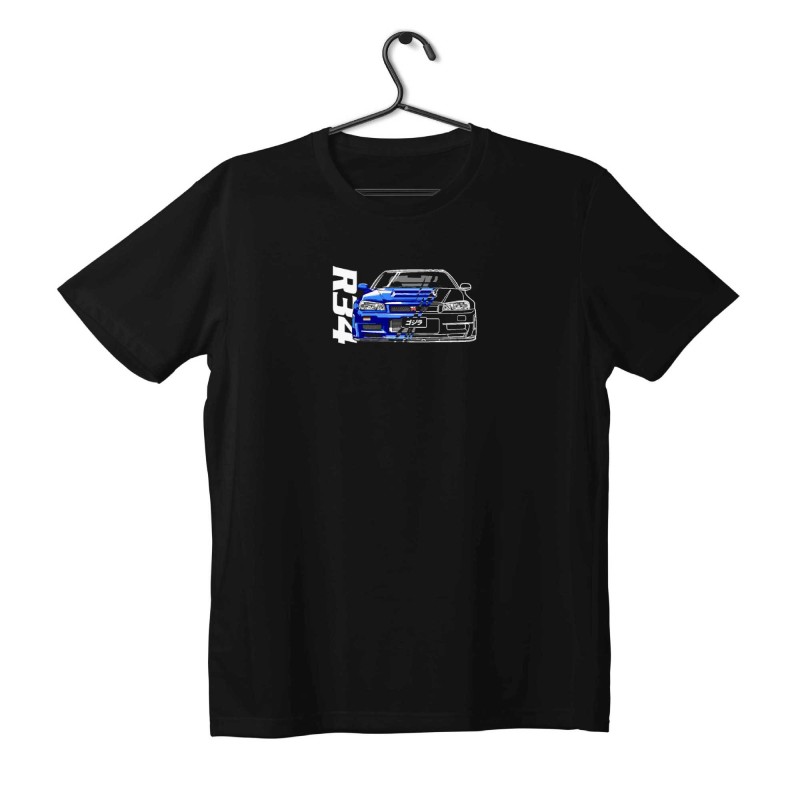 T-shirt Unisex Black Με Σχέδιο R34