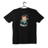 T-shirt Unisex Black Με Σχέδιο Lightning