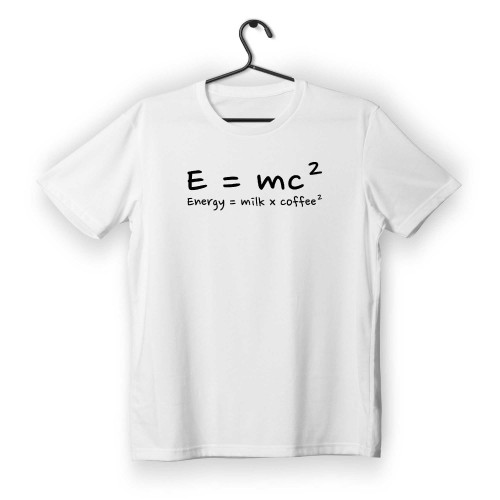 T-shirt Unisex White Με Σχέδιο Energy milk