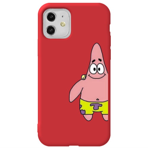 Θήκη Apple iPhone 11 Spong 1 -2 Red Colored Silicone TPU