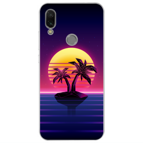 Θήκη Xiaomi Redmi Note 5pro Moon and Palmie-1- Transparent Silicone TPU