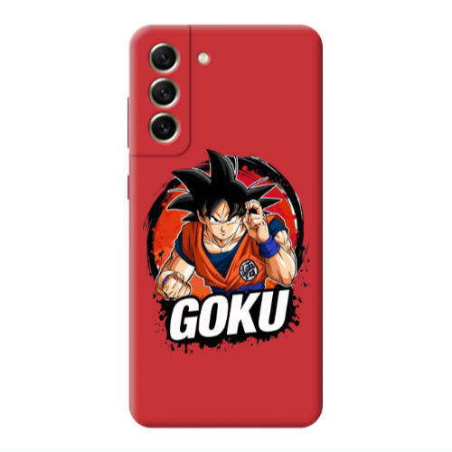 Θήκη Samsung S22 Dragon Ball-2- Red Colored Silicone TPU