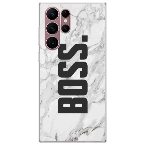 Θήκη Samsung S22 Ultra Marble Boss-2 Transparent Silicone TPU