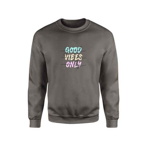 ΦΟΥΤΕΡ DARK GREY GHOST GOOD VIBES
