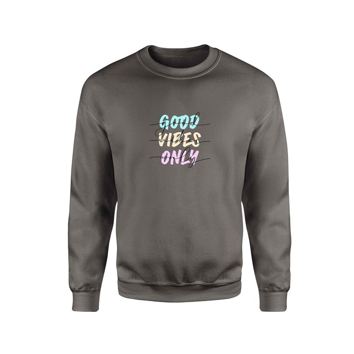 ΦΟΥΤΕΡ DARK GREY GHOST GOOD VIBES