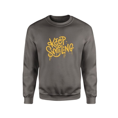 ΦΟΥΤΕΡ DARK GREY GHOST KEEP SMILING