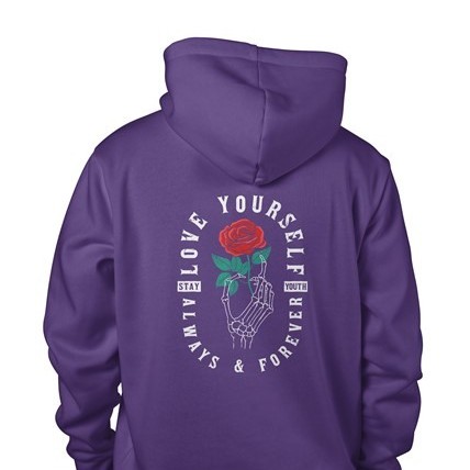 ΦΟΥΤΕΡ ΜΕ ΚΟΥΚΟΥΛΑ SNAKE PURPLE LOVE YOURSELF