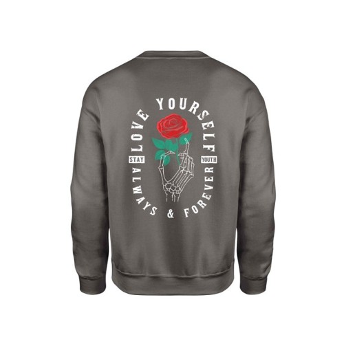 ΦΟΥΤΕΡ DARK GREY GHOST LOVE YOURSELF
