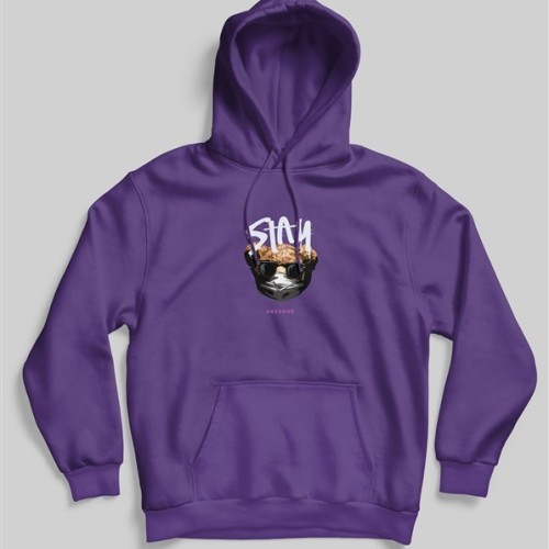 ΦΟΥΤΕΡ ΜΕ ΚΟΥΚΟΥΛΑ SNAKE PURPLE STAY AWESOME
