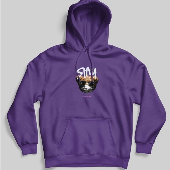 ΦΟΥΤΕΡ ΜΕ ΚΟΥΚΟΥΛΑ SNAKE PURPLE STAY AWESOME
