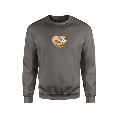 ΦΟΥΤΕΡ DARK GREY GHOST HEART ANIMALS