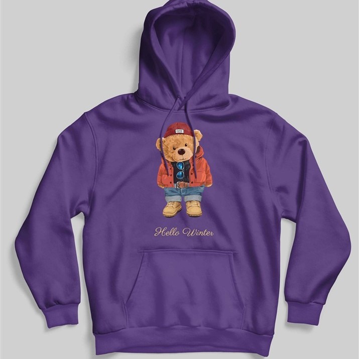 ΦΟΥΤΕΡ ΜΕ ΚΟΥΚΟΥΛΑ SNAKE PURPLE HELLO WINTER