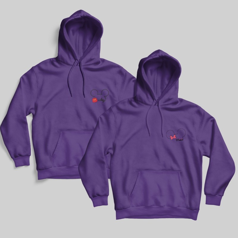 ΦΟΥΤΕΡ ΜΕ ΚΟΥΚΟΥΛΑ SNAKE PURLE MICKEY & MOUSE (2τμχ)
