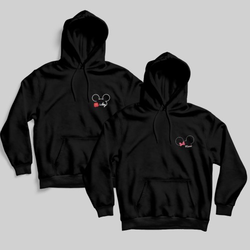 ΦΟΥΤΕΡ ΜΕ ΚΟΥΚΟΥΛΑ SNAKE BLACK MICKEY & MOUSE (2τμχ)