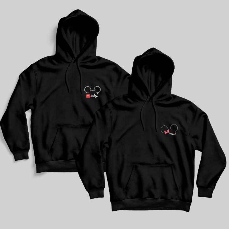 ΦΟΥΤΕΡ ΜΕ ΚΟΥΚΟΥΛΑ SNAKE BLACK MICKEY & MOUSE (2τμχ)