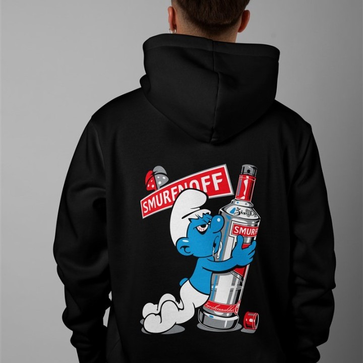 ΦΟΥΤΕΡ ΜΕ ΚΟΥΚΟΥΛΑ SNAKE BLACK SMURFNOFF