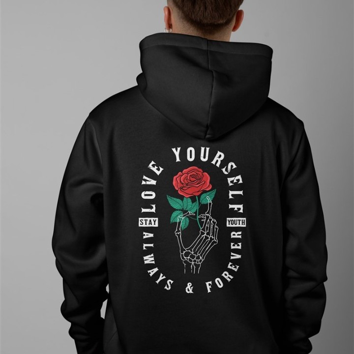 ΦΟΥΤΕΡ ΜΕ ΚΟΥΚΟΥΛΑ SNAKE BLACK LOVE YOURSELF