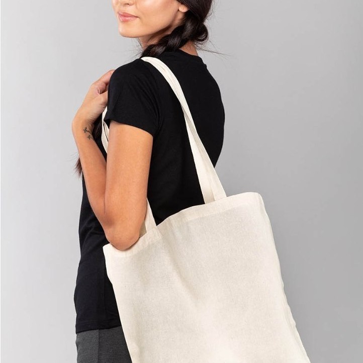 Τσάντα αγοράς ( NATURAL) με μακριά χερούλια SWEET CAT