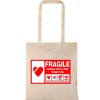 Τσάντα αγοράς ( NATURAL) με μακριά χερούλια FRAGILE