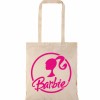 Τσάντα αγοράς ( NATURAL) με μακριά χερούλια BARBIE