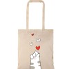 Τσάντα αγοράς ( NATURAL) με μακριά χερούλια CAT HAND LOVE