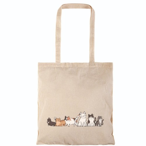 Τσάντα αγοράς ( NATURAL) με μακριά χερούλια CATSS