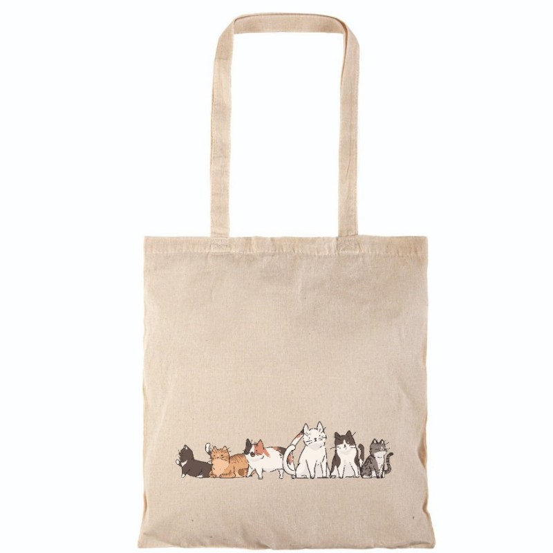 Τσάντα αγοράς ( NATURAL) με μακριά χερούλια CATSS