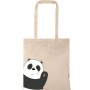 Τσάντα αγοράς ( NATURAL) με μακριά χερούλια  HELLO PANDA