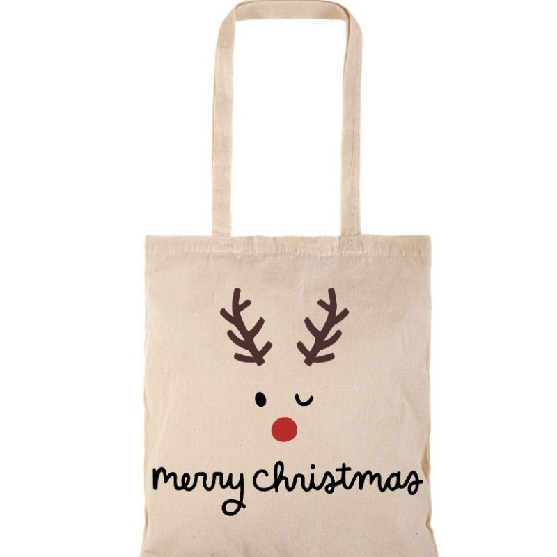 Τσάντα αγοράς ( NATURAL) με μακριά χερούλια  MERRY4