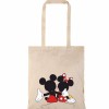 Τσάντα αγοράς ( NATURAL) με μακριά χερούλια MICKEY MINNIE