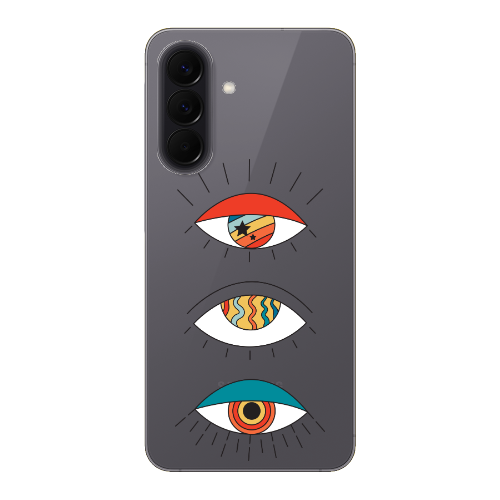 Samsung A37 3 different eyes Transparent Silicone TPU Θήκη
