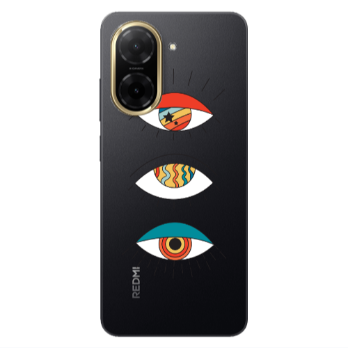 Xiaomi REDMI A5 3 different eyes Transparent Silicone TPU Θήκη
