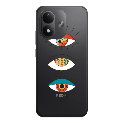 Xiaomi REDMI NOTE 17 4G 3 different eyes Transparent Silicone TPU Θήκη