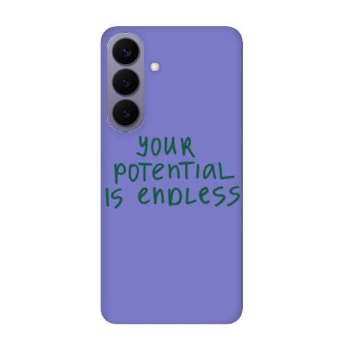 Samsung S26 PLUS Your potential is endless Purple Colored Silicone TPU Θήκη