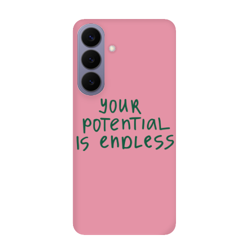 Samsung S26 PLUS Your potential is endless Pink Colored Silicone TPU Θήκη