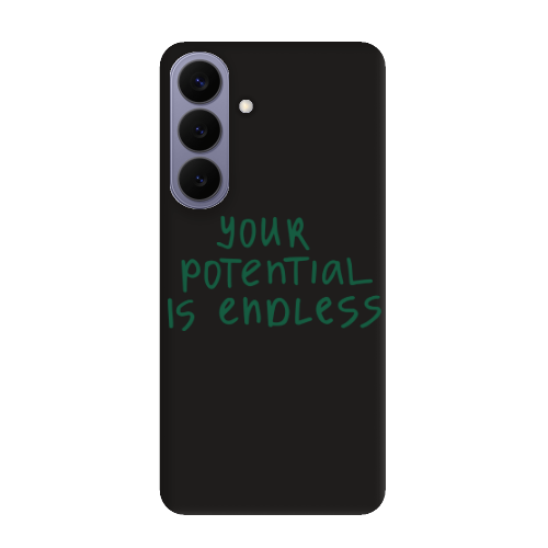 Samsung S26 PLUS Your potential is endless Black Colored Silicone TPU Θήκη