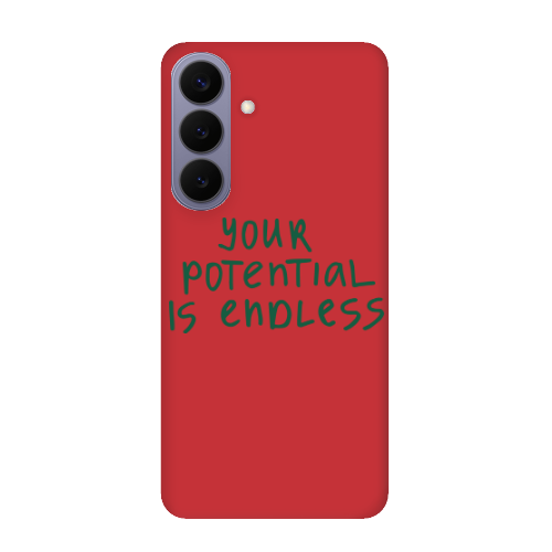 Samsung S26 PLUS Your potential is endless Red Colored Silicone TPU Θήκη