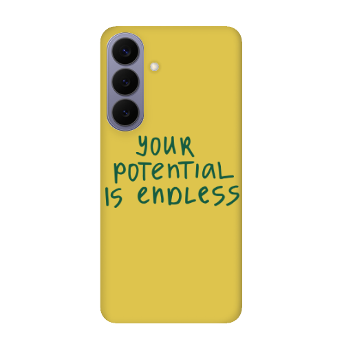 Samsung S26 PLUS Your potential is endless Yellow Colored Silicone TPU Θήκη