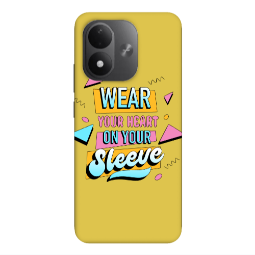 Xiaomi REDMI NOTE 17 4G Wear Your Heart Yellow Colored Silicone TPU Θήκη